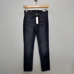 WHITE HOUSE BLACK MARKETS sculpt slim jeans in dark wash size 00 Short
